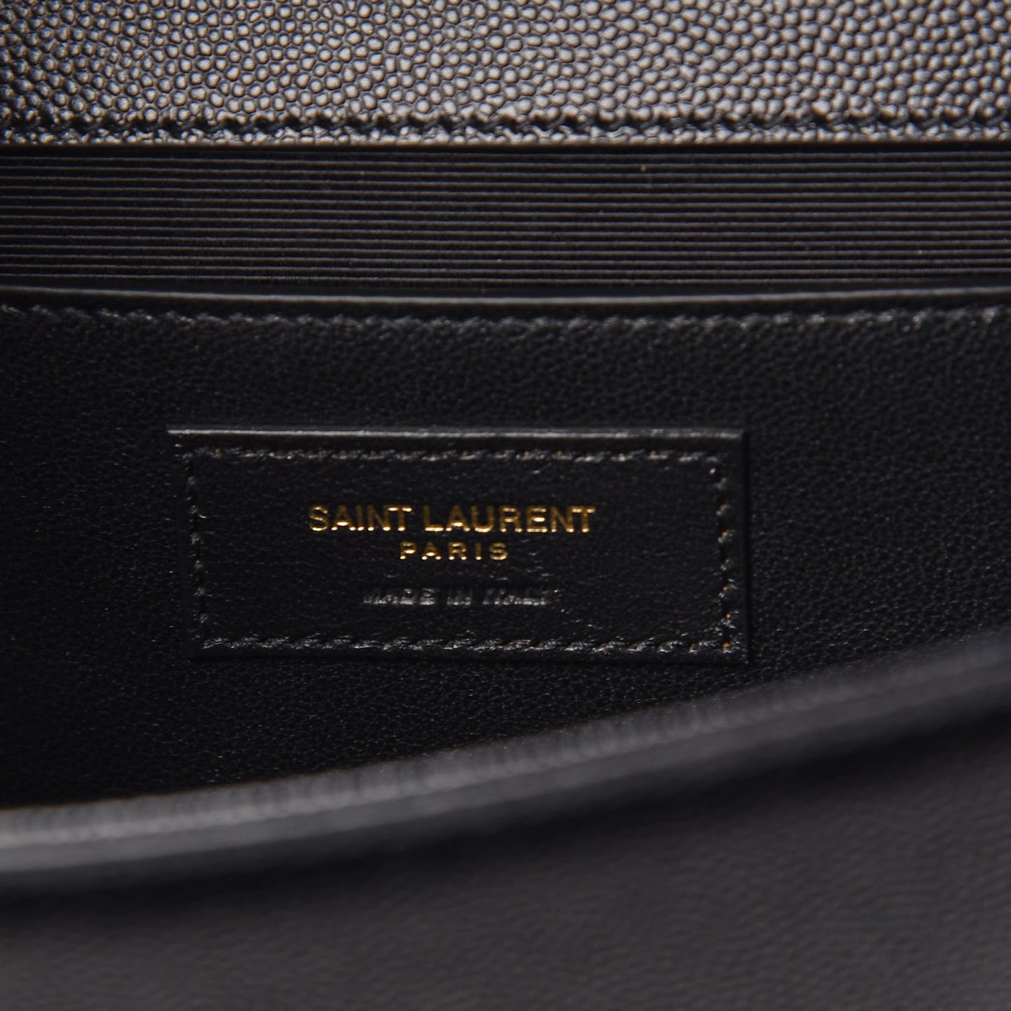 Grain De Poudre Medium Classic Monogram Kate Satchel Black