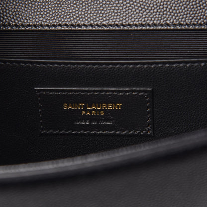 Saint Laurent Grain De Poudre Medium Classic Monogram Kate Satchel Black 6 of 7