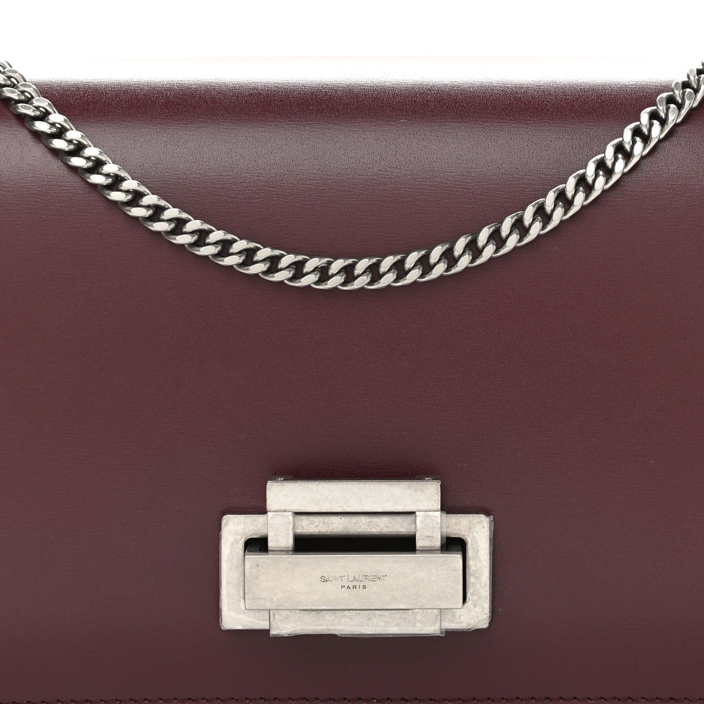 Calfskin Metropolis Chain Shoulder Bag Rouge Legion