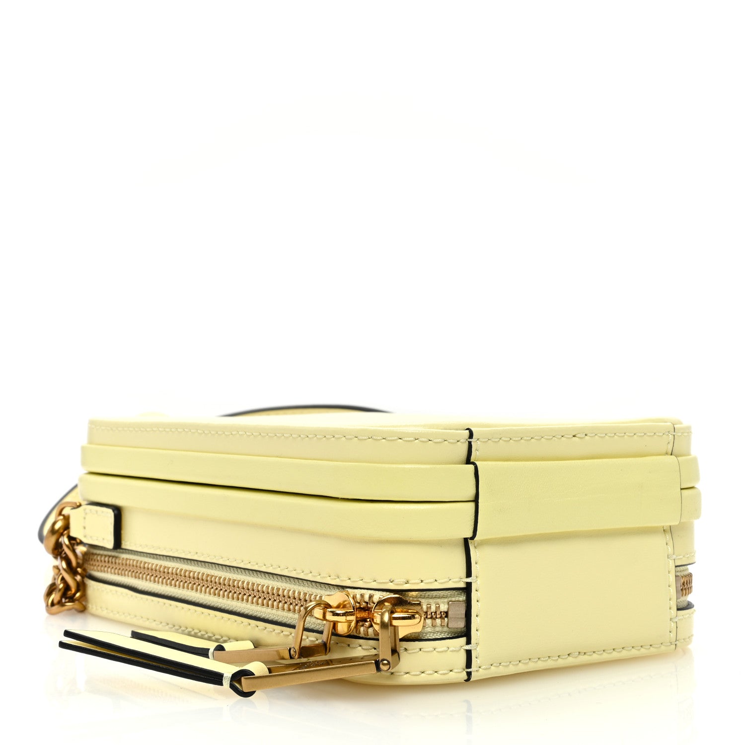 Marc Jacobs Smooth Calfskin The Vanity Crossbody Bag Yellow 4 of 10