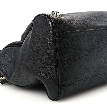 Balenciaga Chevre Silver Metallic Edge Hardware Velo Black 9 of 10