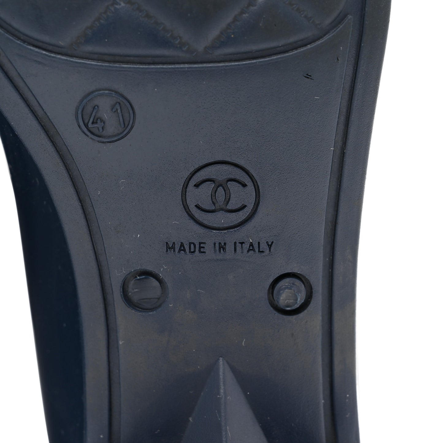 Rubber Camellia Rain Boots 41 Dark Blue