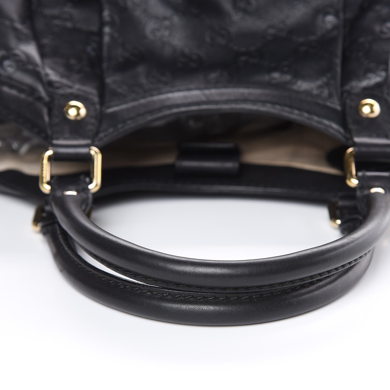 Gucci Guccissima Medium Sukey Tote Black 10 of 19