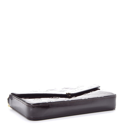 Louis Vuitton Vernis Pochette Felicie Chain Wallet Amarante 9 of 11