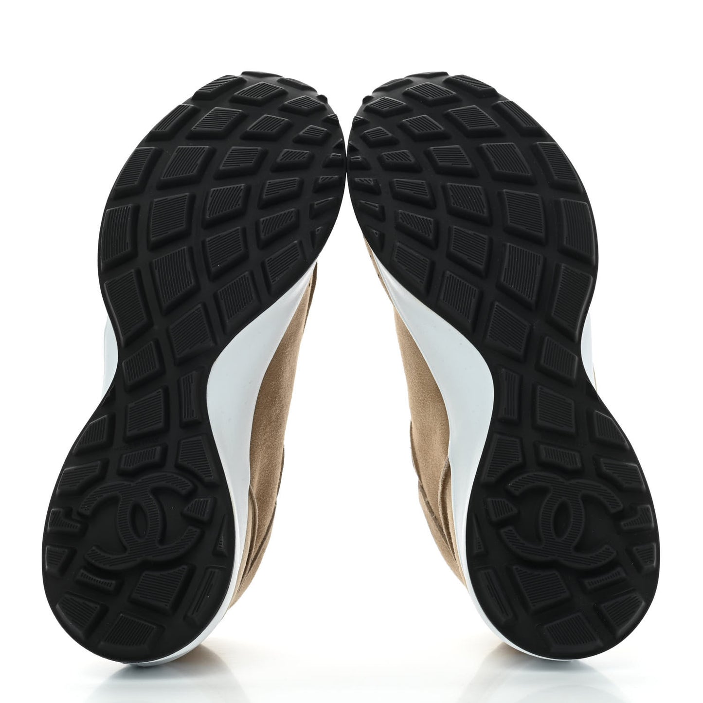 Suede Goatskin CC Sneakers 38 Dark Beige