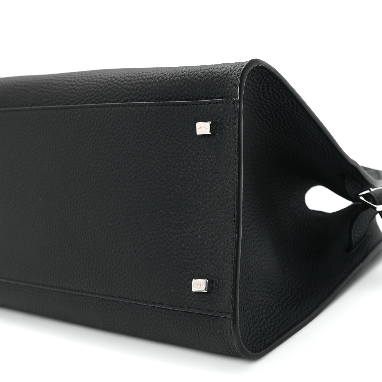 The Row Matte Grained Calfskin Soft Margaux 12 Black 9 of 10