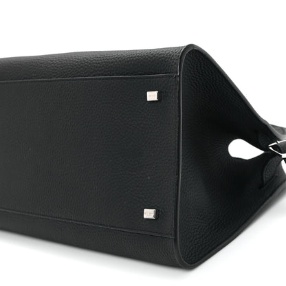 The Row Matte Grained Calfskin Soft Margaux 12 Black 9 of 10