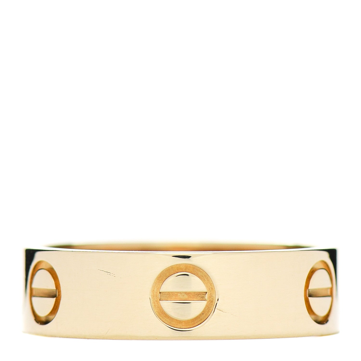 Cartier 18K Yellow Gold 5.5mm LOVE Ring 55 7.25 1 of 4