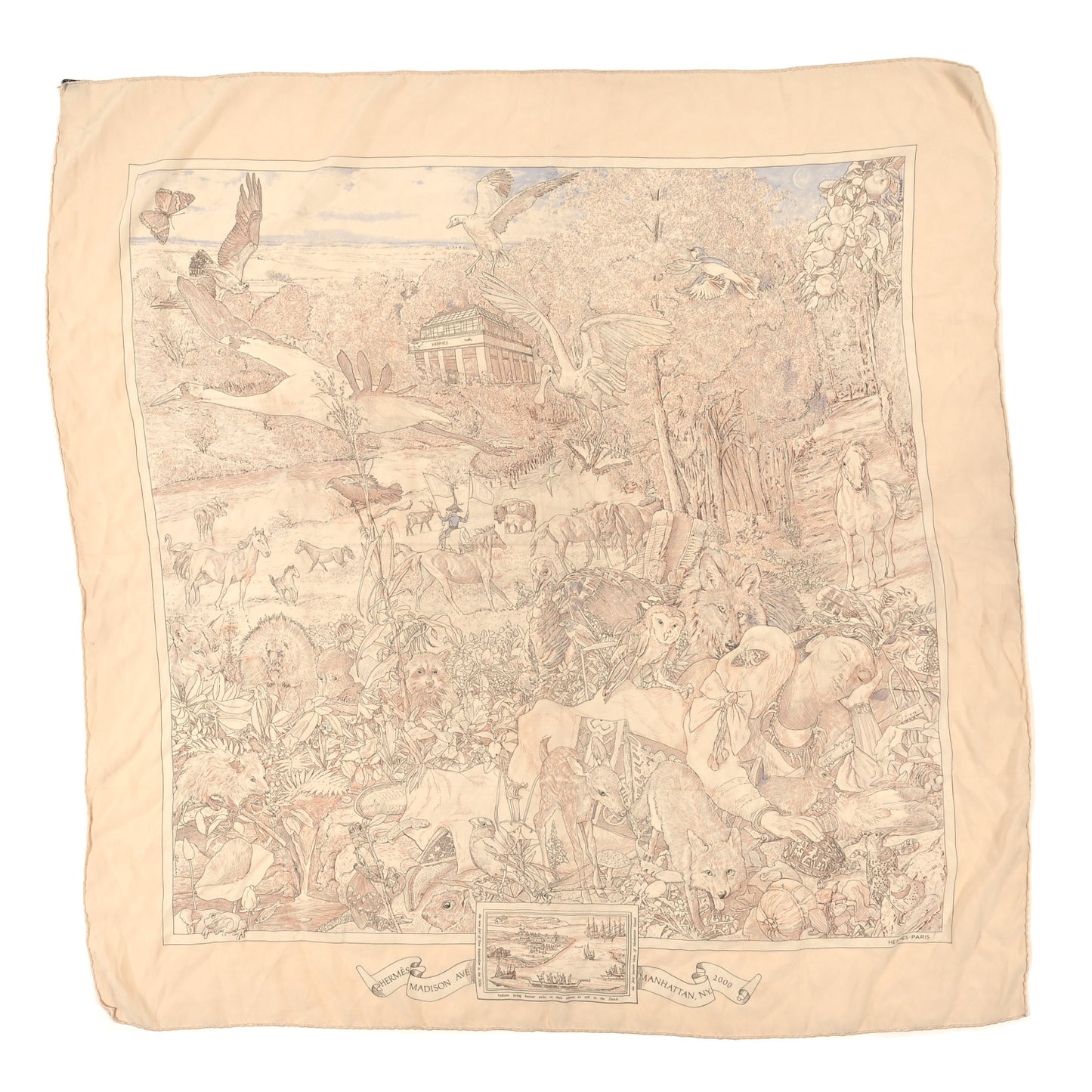Silk Madison Scarf 90