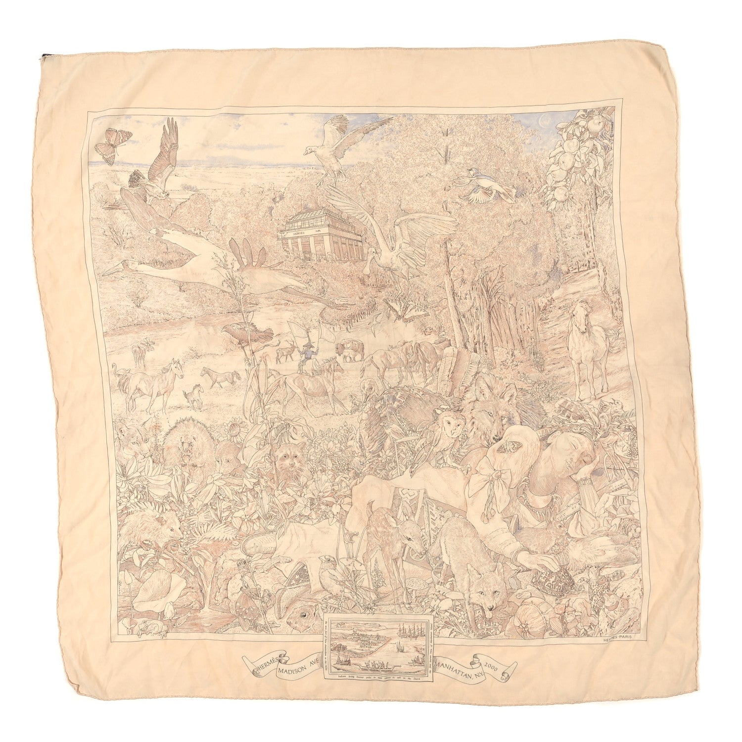 Hermes Silk Madison Scarf 90 1 of 4