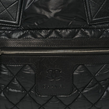 Chanel Nylon Quilted Small Coco Cocoon Tote Black 8 of 10