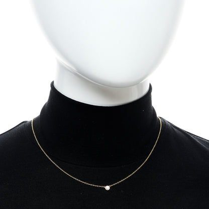 Tiffany 18K Yellow Gold Diamond .17ct Elsa Peretti Diamonds by the Yard Pendant Necklace 2 of 6