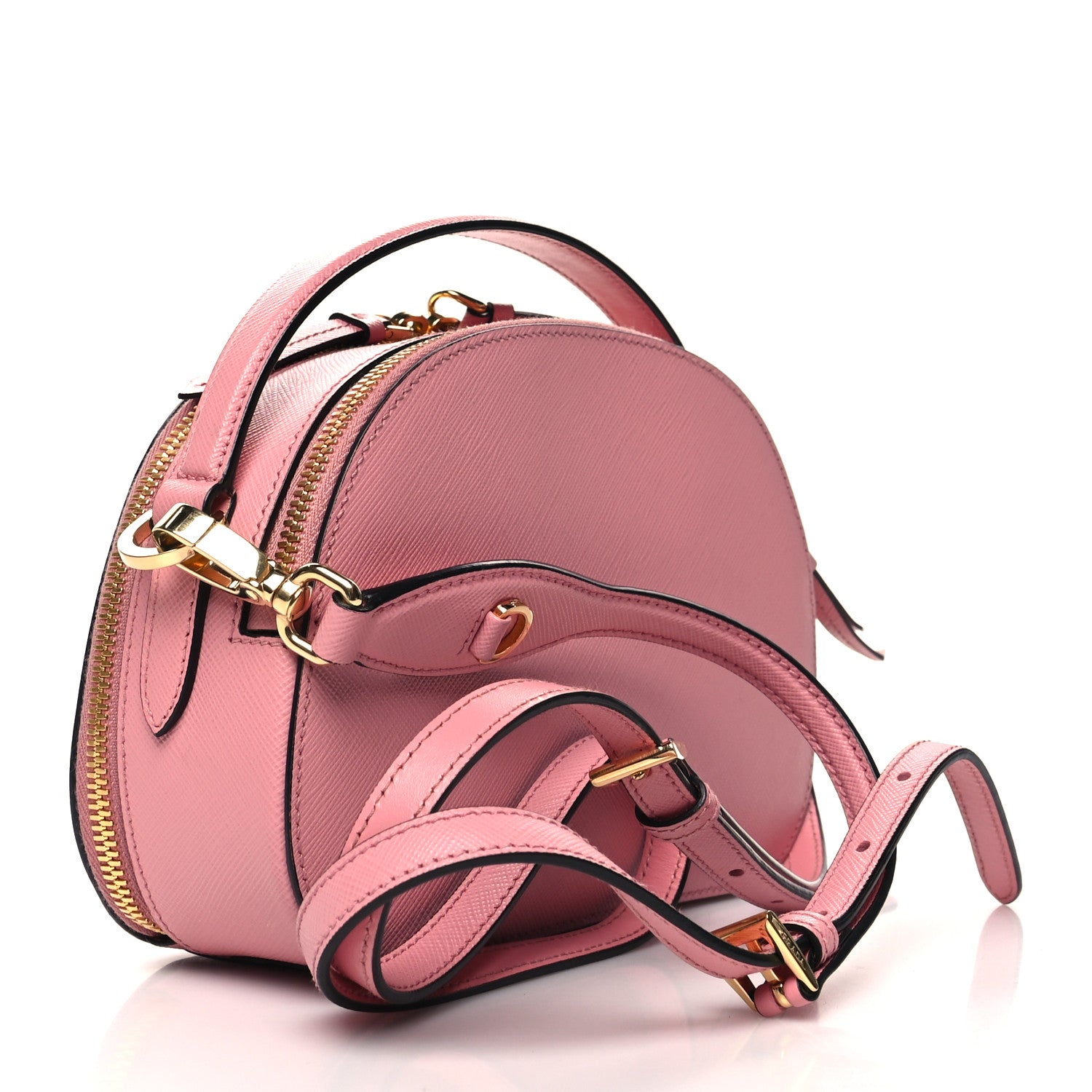 Prada Saffiano Lux Odette Crossbody Petalo 3 of 10