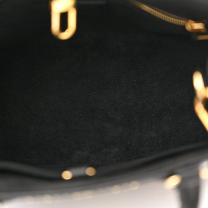 Louis Vuitton Grained Calfskin Studded Monogram Giant Onthego PM Black 5 of 12