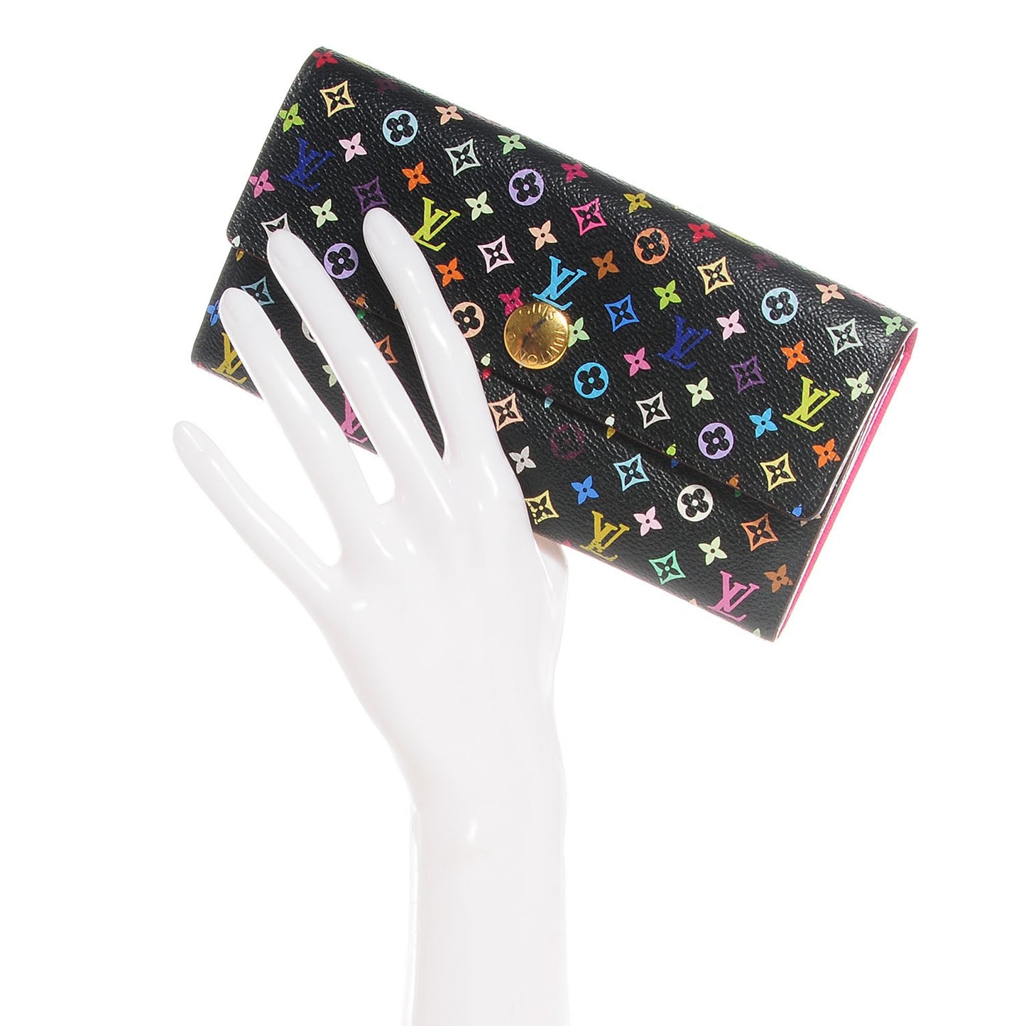 Monogram Multicolor Sarah Wallet Black Grenade