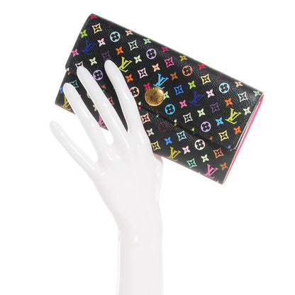 Louis Vuitton Monogram Multicolor Sarah Wallet Black Grenade 2 of 7