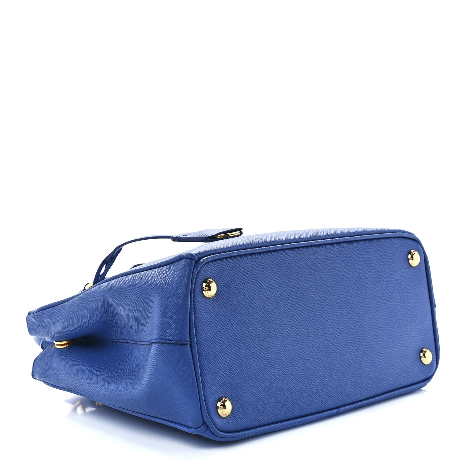 Prada Saffiano Lux Small Galleria Double Zip Tote Azzurro 4 of 11