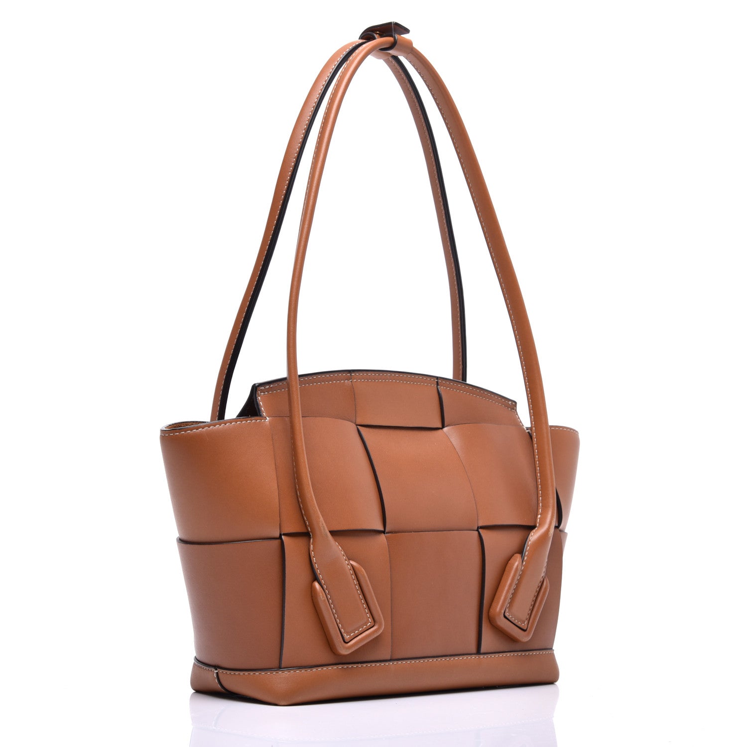 Bottega Veneta French Calfskin Maxi Intrecciato Small Arco Wood 3 of 11