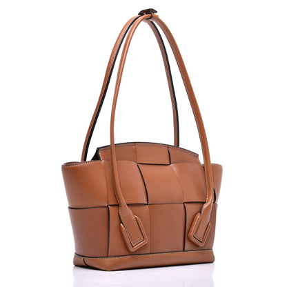 Bottega Veneta French Calfskin Maxi Intrecciato Small Arco Wood 3 of 11