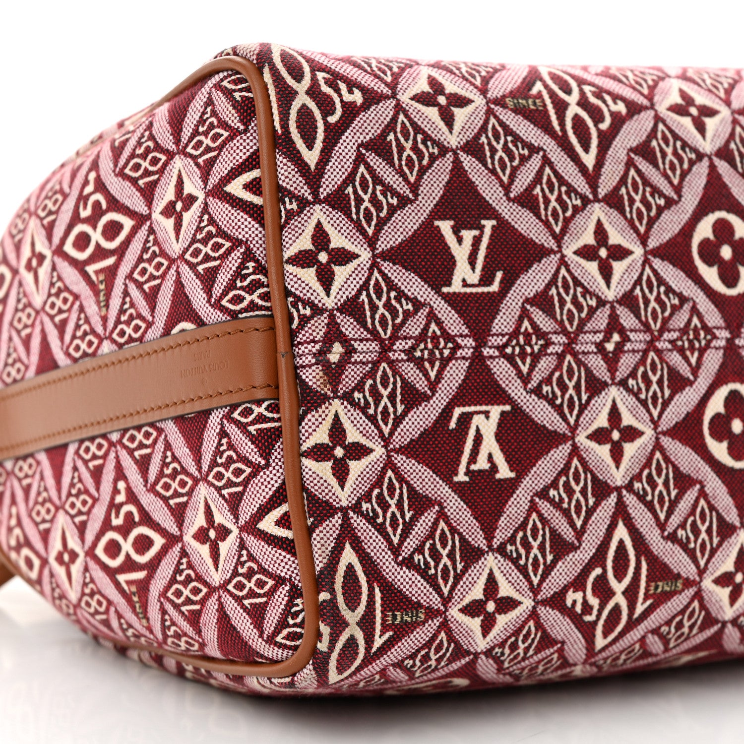 Louis Vuitton Jacquard Since 1854 Speedy Bandouliere 25 Bordeaux 9 of 13