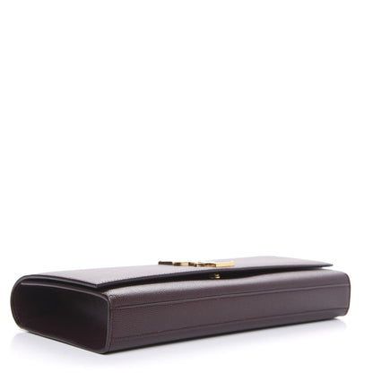 Saint Laurent Grain De Poudre Classic Monogram Cassandre Clutch Amaranto 4 of 9