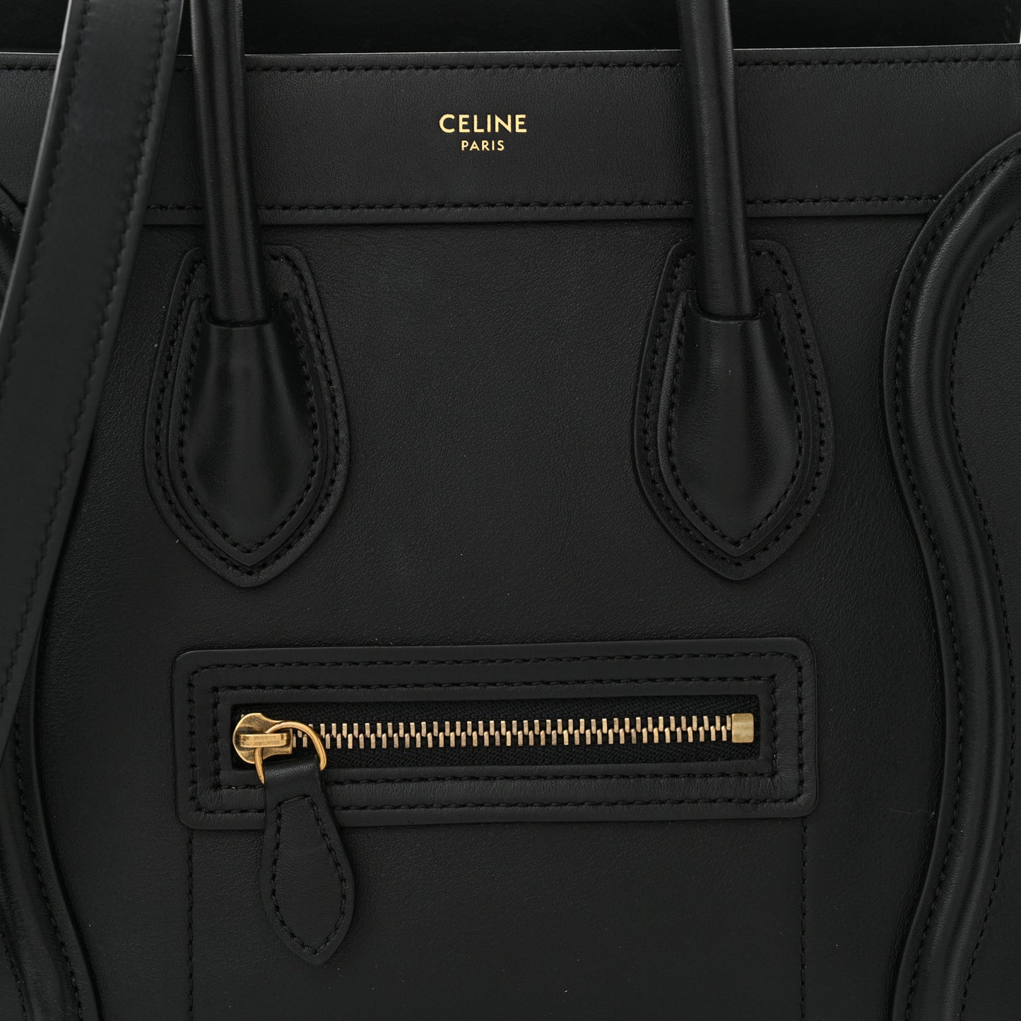 Smooth Calfskin Nano Luggage Black