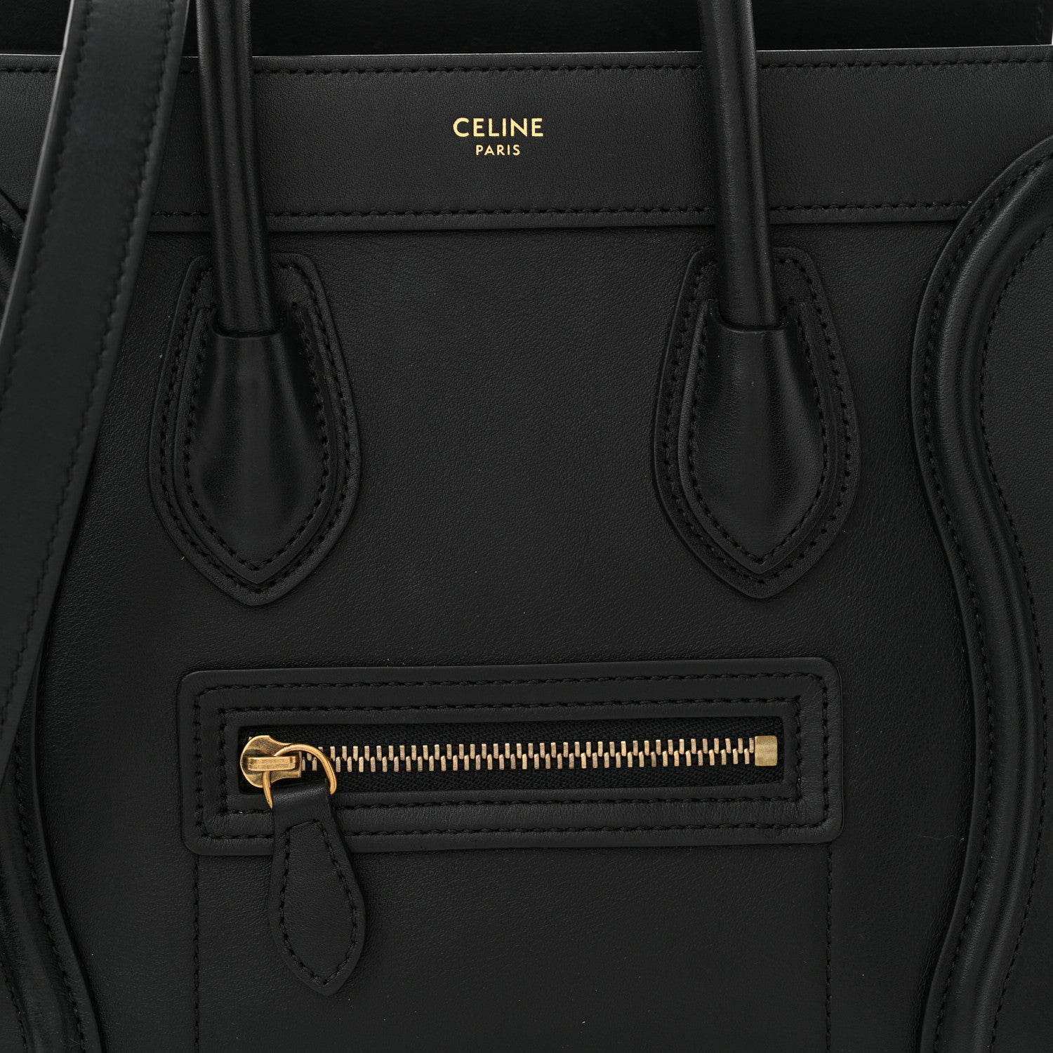 Celine Smooth Calfskin Nano Luggage Black 8 of 13