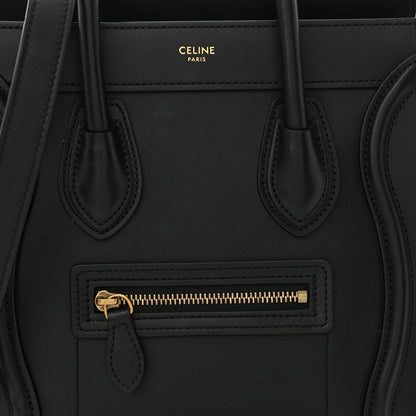 Celine Smooth Calfskin Nano Luggage Black 8 of 13