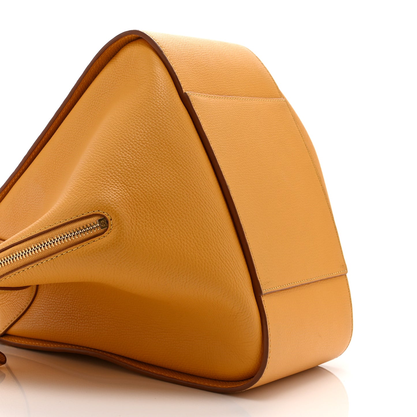 Grained Calfskin Small Hammock Shoulder Bag  Yellow