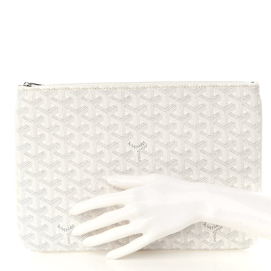 Goyardine Senat Pochette MM White