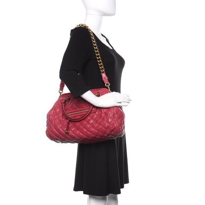 Marc Jacobs Lambskin Quilted Stam Fuchsia 2 of 10