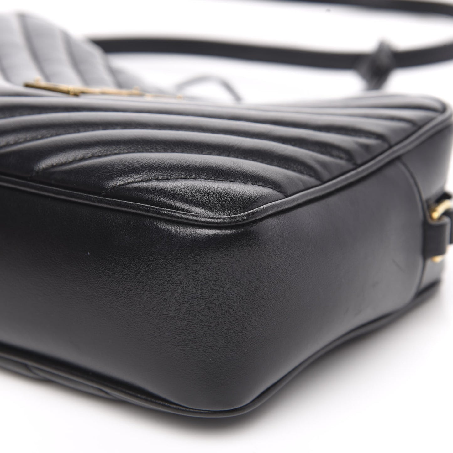 Calfskin Matelasse Monogram Lou Camera Bag Black
