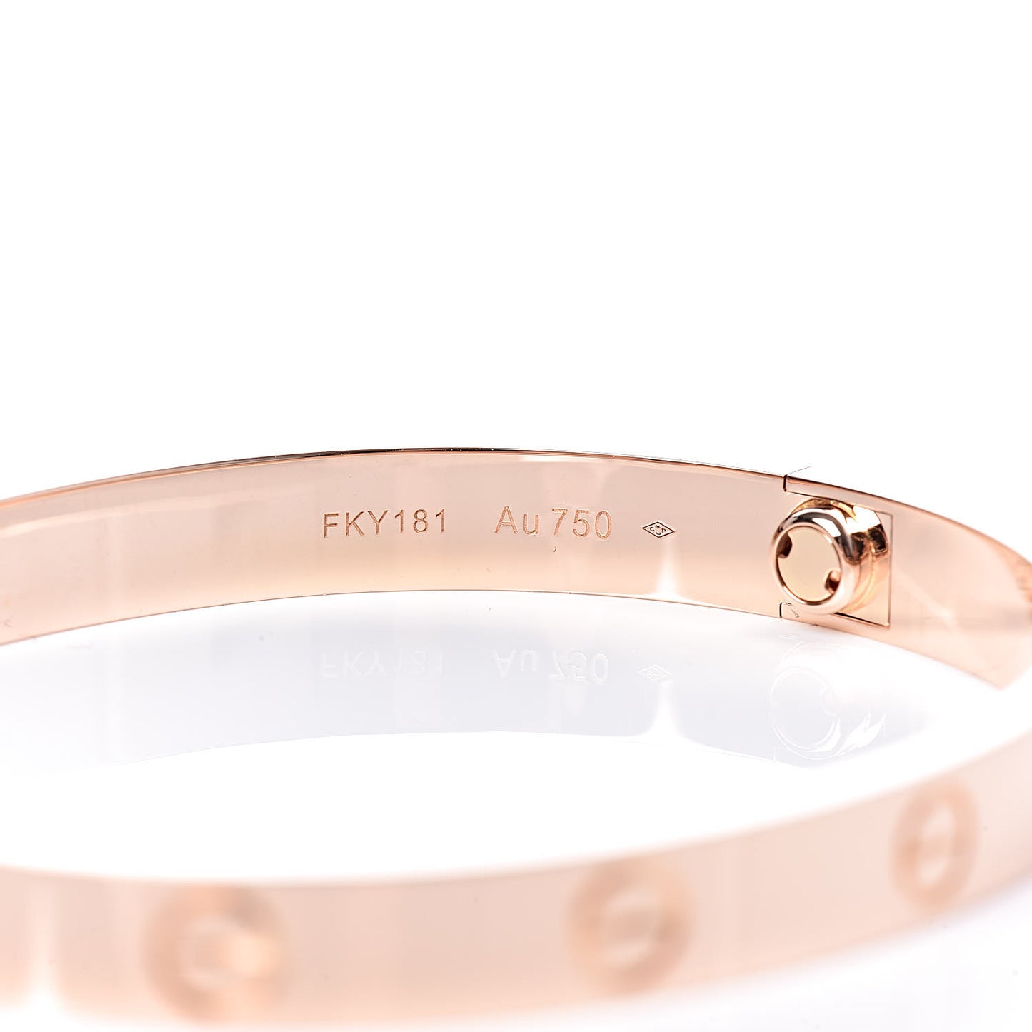 18K Pink Gold LOVE Bracelet 17