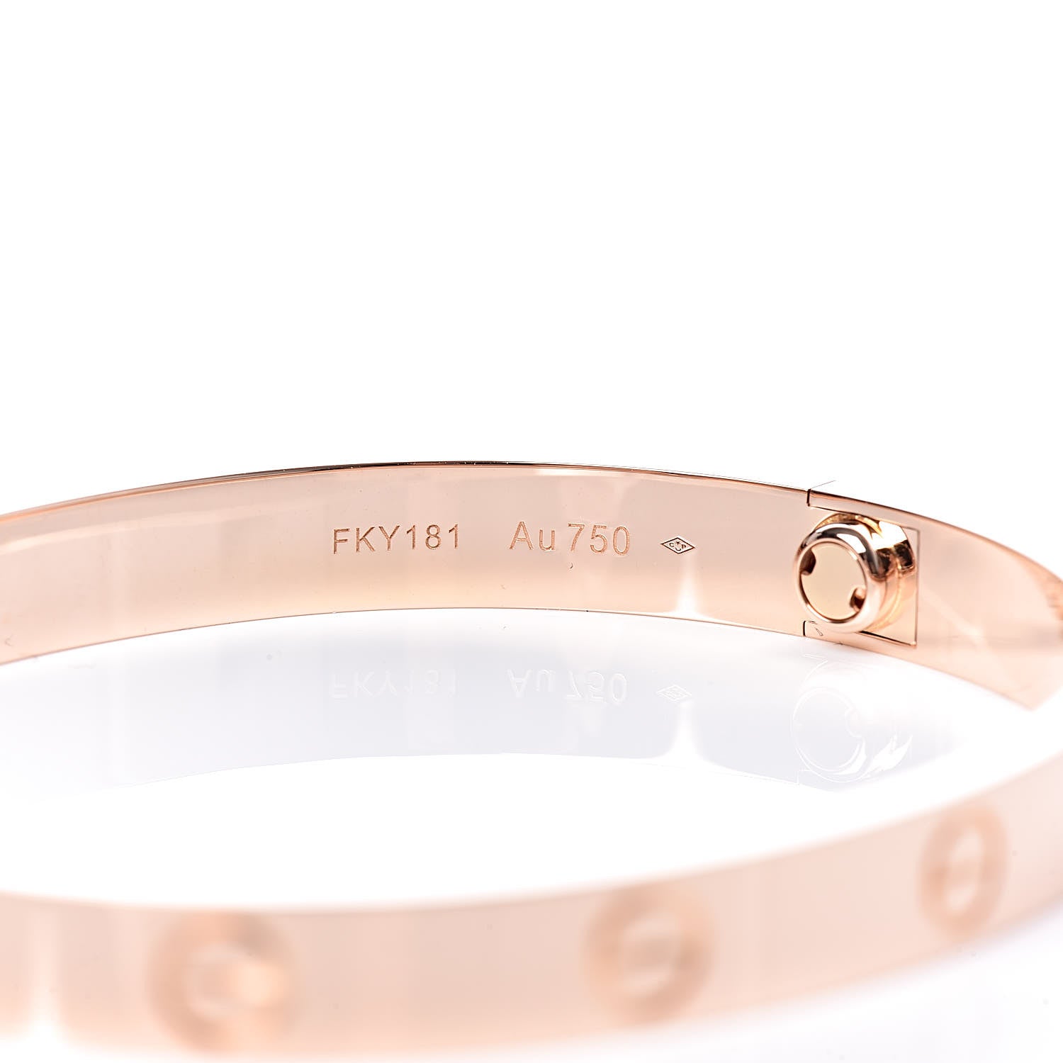 Cartier 18K Pink Gold LOVE Bracelet 17 5 of 7