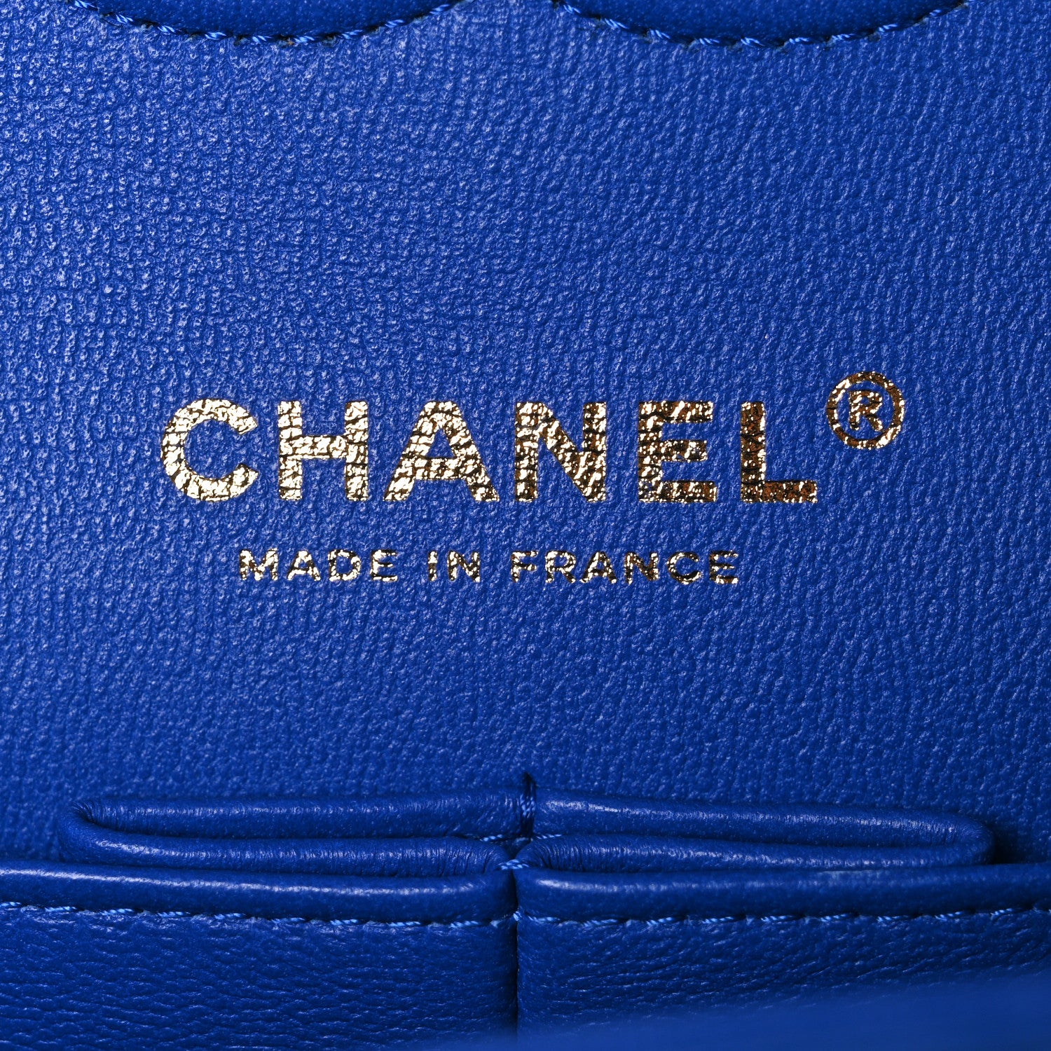 Chanel Lambskin Quilted Medium Double Flap Blue 6 of 10