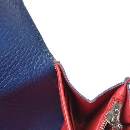 Louis Vuitton Taurillon Capucines Wallet Blue 12 of 17