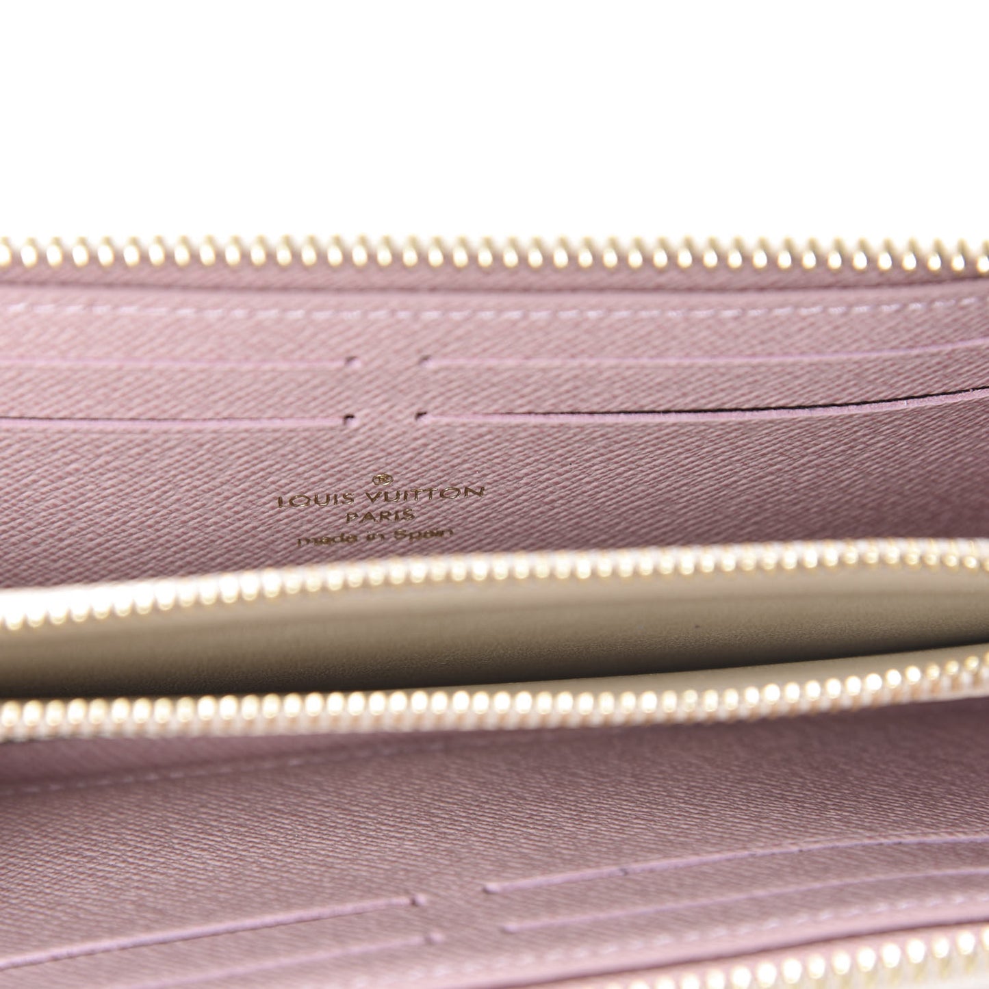 Damier Azur Clemence Wallet Rose Ballerine