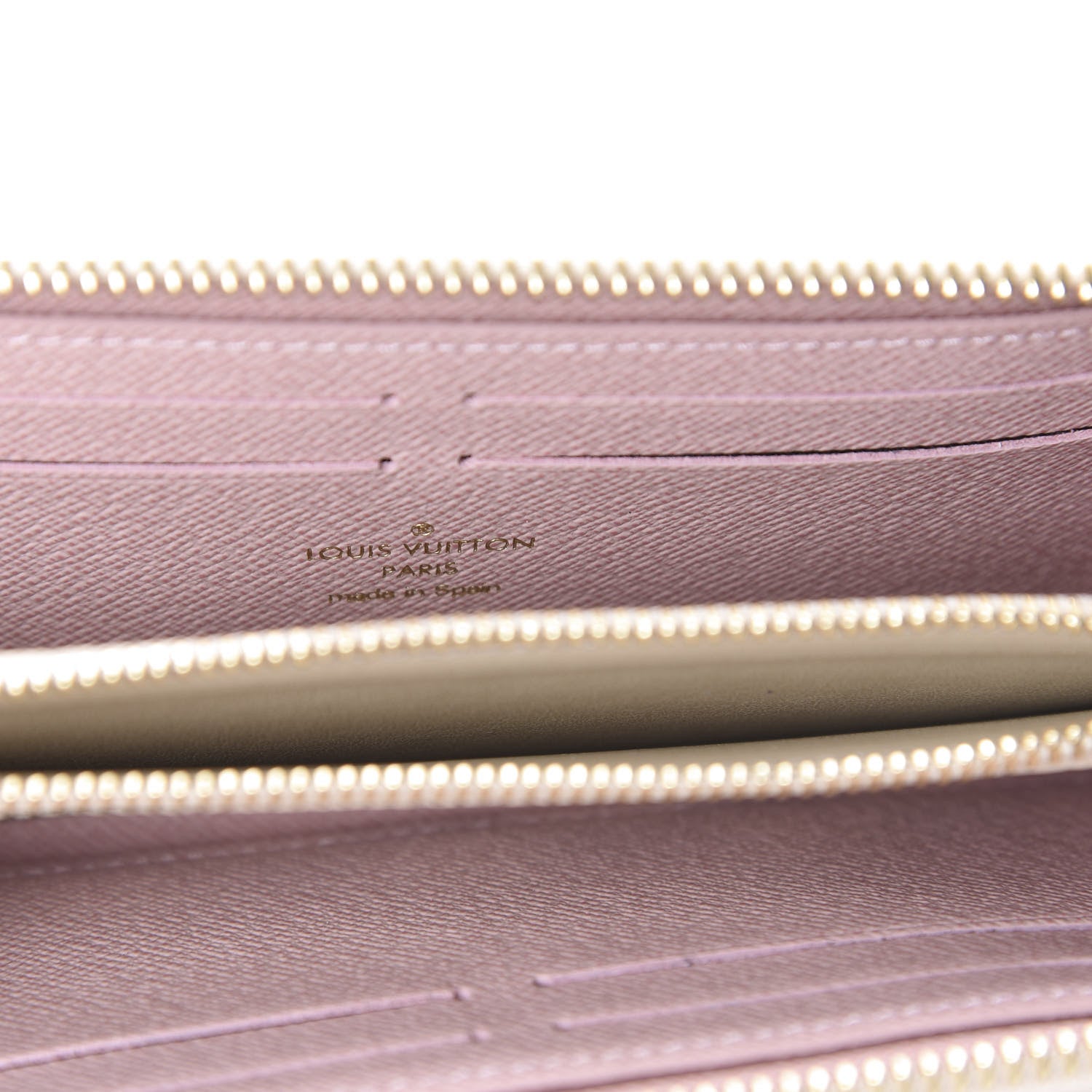 Louis Vuitton Damier Azur Clemence Wallet Rose Ballerine 8 of 8
