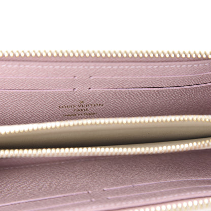 Louis Vuitton Damier Azur Clemence Wallet Rose Ballerine 8 of 8