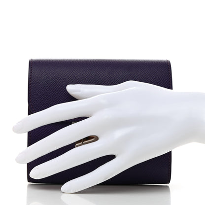 Hermes Epsom Constance Short Wallet Iris 2 of 7