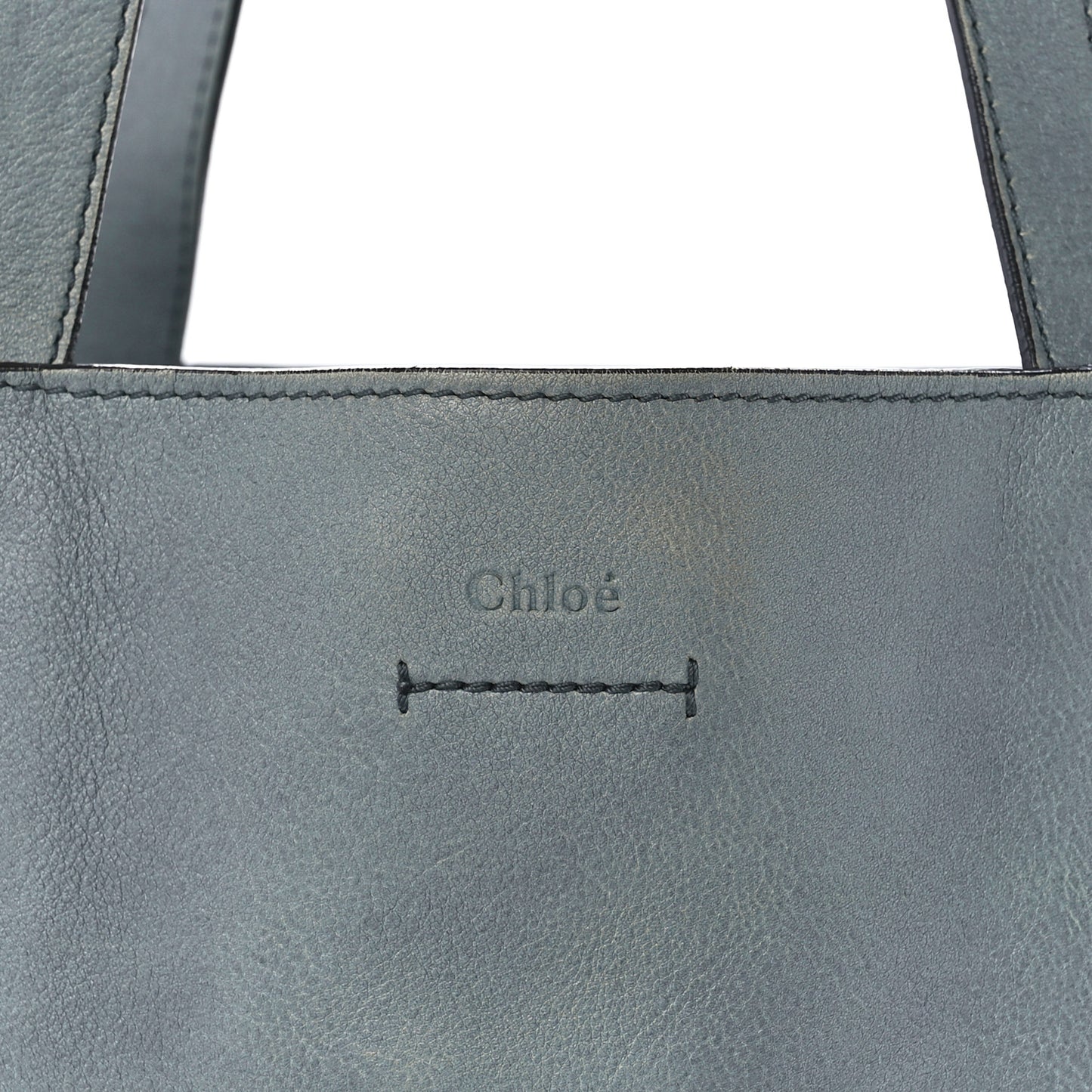 Smooth Calfskin Medium Milo Shopping Tote Cloudy Blue
