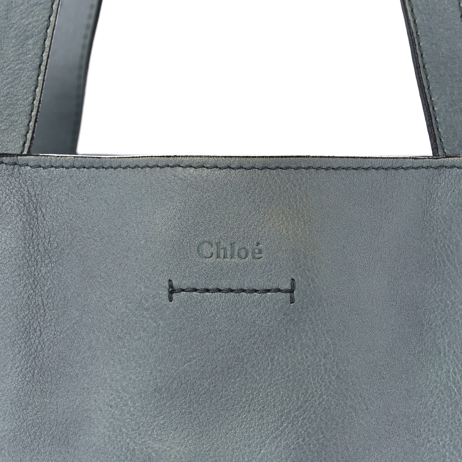 Chloe Smooth Calfskin Medium Milo Shopping Tote Cloudy Blue 7 of 11