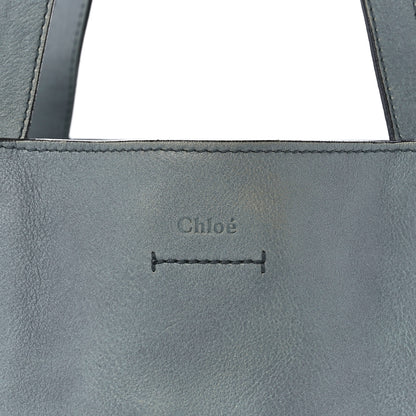 Chloe Smooth Calfskin Medium Milo Shopping Tote Cloudy Blue 7 of 11