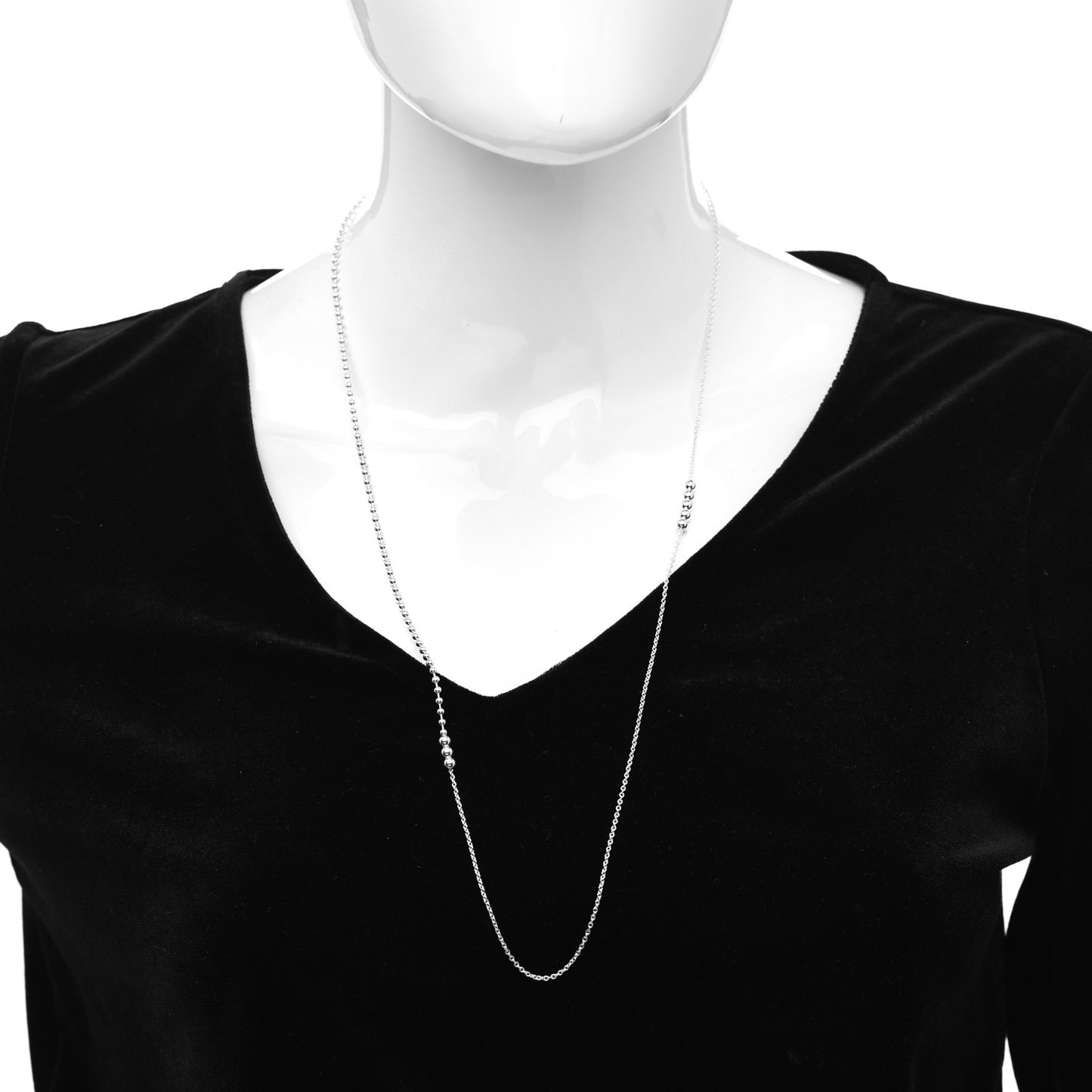 Sterling Silver Mixed Bead Necklace