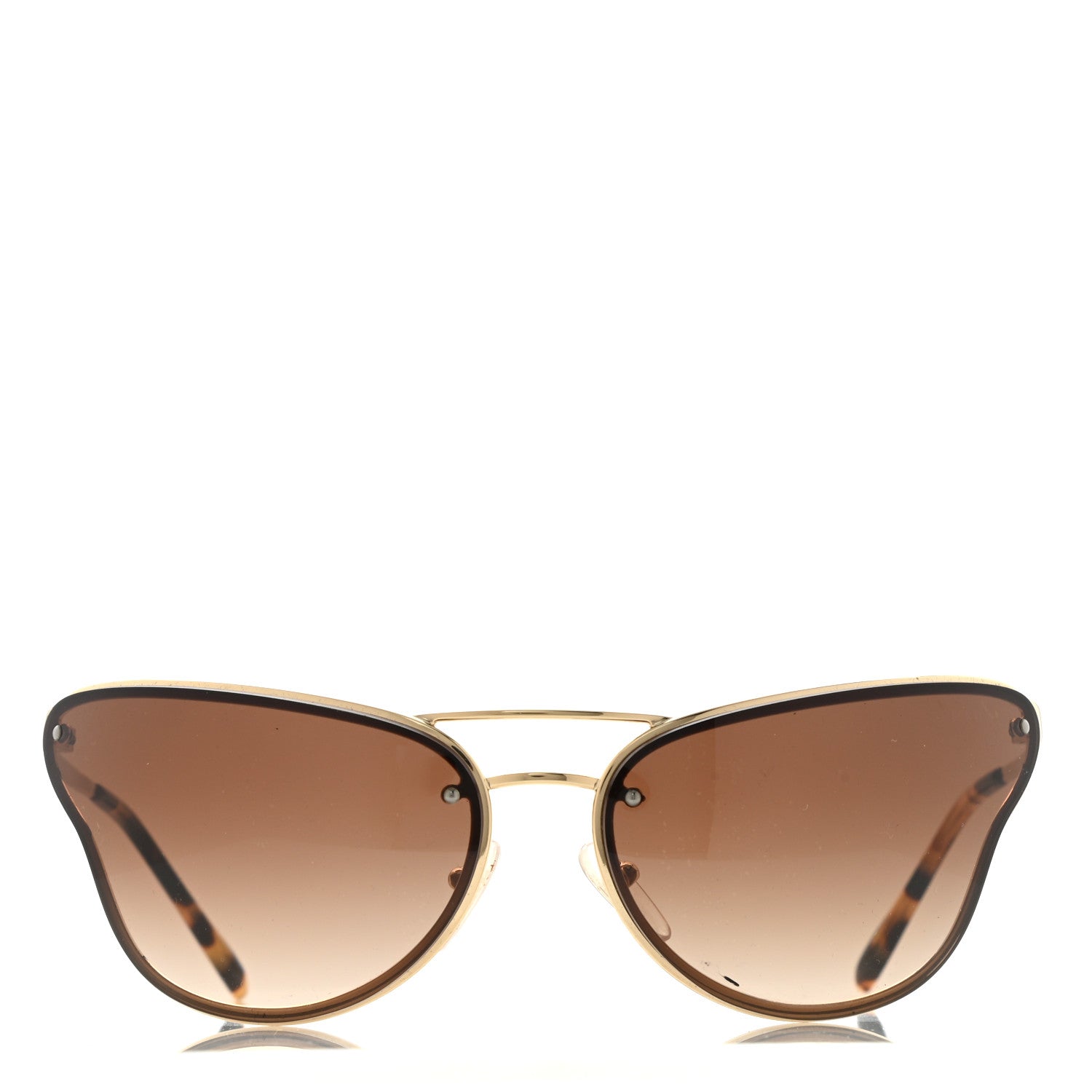 Prada Sunglasses SPR 74V Gold 2 of 7