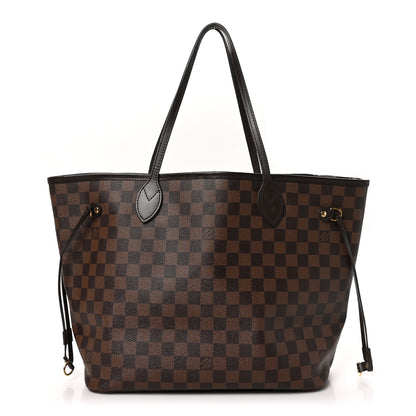 Louis Vuitton Damier Ebene Neo Neverfull MM Rose Ballerine 1 of 13