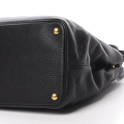 Prada Vitello Daino Tote Black 11 of 12