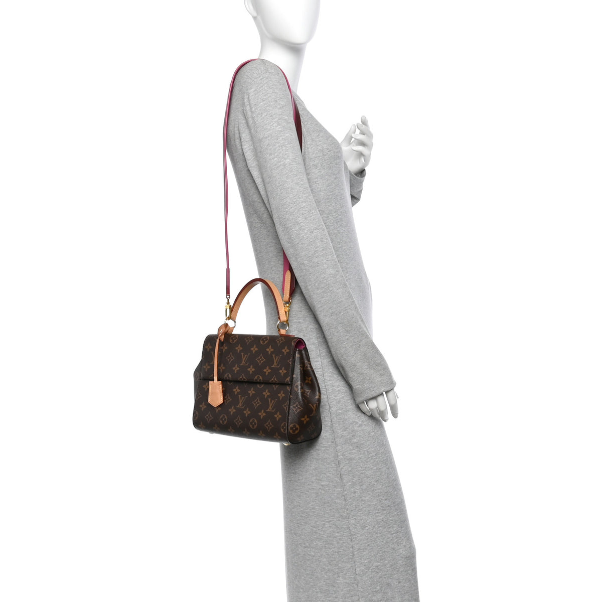 Louis Vuitton Monogram Cluny BB Bordeaux Fuchsia 2 of 12