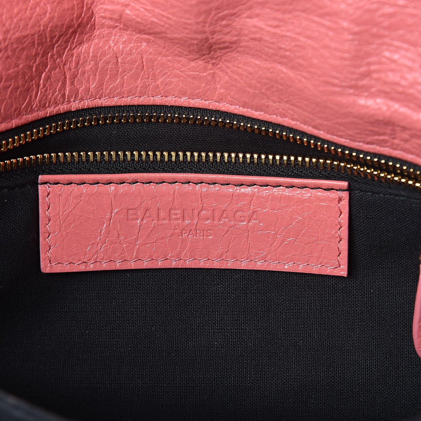 Agneau Giant 12 Gold Hardware Envelope Strap Clutch Rose Jaipur