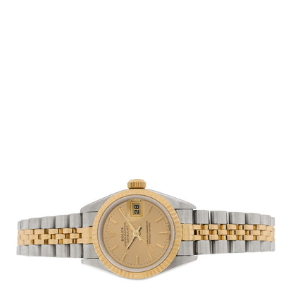 Rolex Stainless Steel 18K Yellow Gold 26mm Oyster Perpetual Datejust Watch Champagne 69173 2 of 4